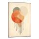 Quadro Decorativo Arte Abstrata Figuras Geom�tricas com Detalhes Fundo Bege