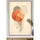 Quadro Decorativo Arte Abstrata Figuras Geom�tricas com Detalhes Fundo Bege