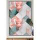 Quadro Decorativo Arte Abstrata Figuras Geom�tricas Estilo M�rmore