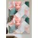 Quadro Decorativo Arte Abstrata Figuras Geom�tricas Estilo M�rmore