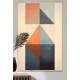 Quadro Decorativo Arte Abstrata Figuras Geom�tricas Fundo Bege