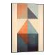 Quadro Decorativo Arte Abstrata Figuras Geom�tricas Fundo Bege