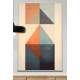 Quadro Decorativo Arte Abstrata Figuras Geom�tricas Fundo Bege