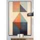 Quadro Decorativo Arte Abstrata Figuras Geom�tricas Fundo Bege