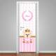 Adesivo para Porta Ursinho Princesa com Nome Personalizado