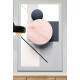 Quadro Decorativo Geom�trico Arte Abstrata com C�rculo Rosa
