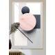 Quadro Decorativo Geom�trico Arte Abstrata com C�rculo Rosa