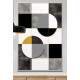 Quadro Decorativo Geom�trico Arte Abstrata C�rculos e Quadrados