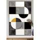 Quadro Decorativo Geom�trico Arte Abstrata C�rculos e Quadrados