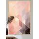 Quadro Decorativo Geom�trico Arte Abstrata Tons de Rose