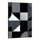 Quadro Decorativo Geom�trico Arte Abstrata Tons Preto e Branco