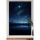 Quadro Decorativo C�u Estrelado com Reflexo de Rio