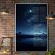 Quadro Decorativo C�u Estrelado com Reflexo de Rio