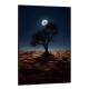 Quadro Decorativo �rvore e Fundo de Lua Cheia