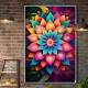 Quadro Decorativo Mandala Colorida com Cores Intensas