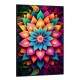 Quadro Decorativo Mandala Colorida com Cores Intensas