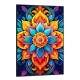 Quadro Decorativo Mandala Colorida com Cores Saturadas