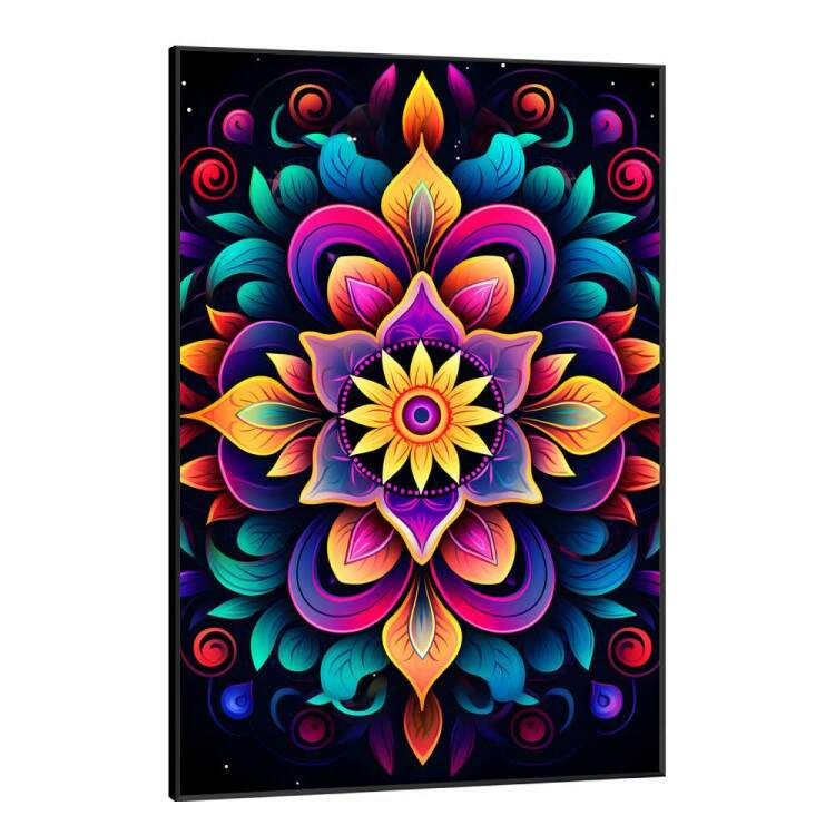 Quadro Decorativo Mandala com Tons de Cores Diferentes