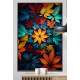 Quadro Decorativo Mandala Feita de Folhas