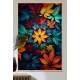 Quadro Decorativo Mandala Feita de Folhas