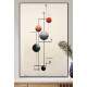Quadro Decorativo Cena Minimalista com Figuras Geom�tricas Fundo Bege