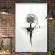 Quadro Decorativo Desenho Minimalista Raiz de �rvore