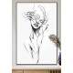 Quadro Decorativo Desenho Minimalista Tra�os em Mulher