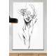 Quadro Decorativo Desenho Minimalista Tra�os em Mulher