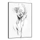 Quadro Decorativo Desenho Minimalista Tra�os em Mulher