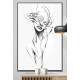 Quadro Decorativo Desenho Minimalista Tra�os em Mulher