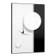 Quadro Decorativo Minimalista Branco e Preto