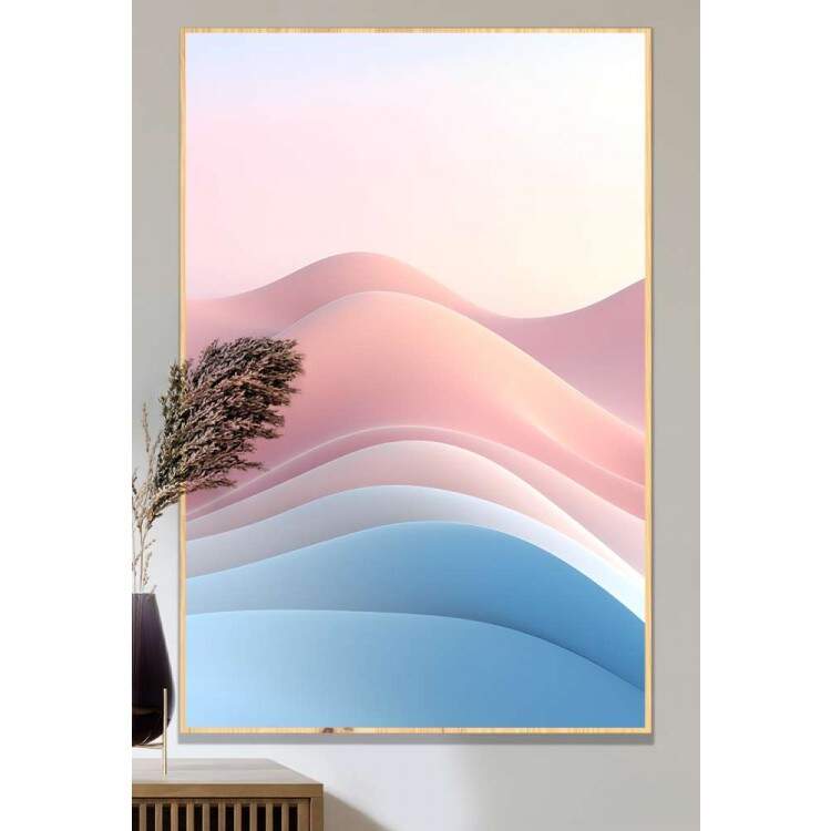 Quadro Decorativo Minimalista Detalhes com Cores Pastis
