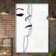 Quadro Decorativo Minimalista Fine Line De Mulher