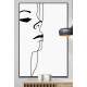 Quadro Decorativo Minimalista Fine Line De Mulher