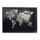 Quadro Decorativo Dinheiro em Forma de Mapa do Mundo