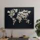 Quadro Decorativo Dinheiro em Forma de Mapa do Mundo