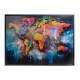 Quadro Decorativo Estilo Grafite com Cores Intensas