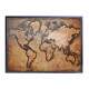 Quadro Decorativo Mapa-M�ndi Estilo Retr�