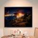 Quadro Decorativo Paisagem Topo de Montanha e P�r do Sol