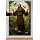 Quadro Decorativo Religioso de S�o Francisco Repleto de Pass�ros