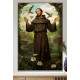 Quadro Decorativo Religioso de S�o Francisco Repleto de Pass�ros