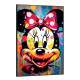 Quadro Decorativo Pop Art Minnie Mouse Respingos de Tinta