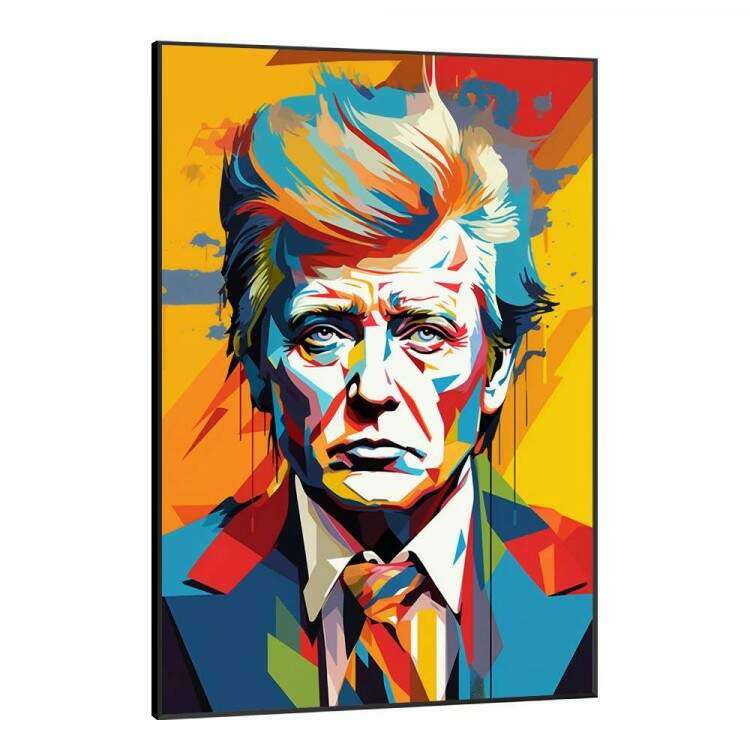 Quadro Decorativo Pop Art Inspirao no Donald Trump