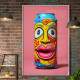Quadro Decorativo Pop Art Lata com Inspira��o de Desenho de Rosto