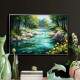 Quadro Decorativo Paisagem Cachoeira com �guas Cristalinas