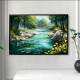 Quadro Decorativo Paisagem Cachoeira com �guas Cristalinas
