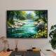 Quadro Decorativo Paisagem Cachoeira com �guas Cristalinas