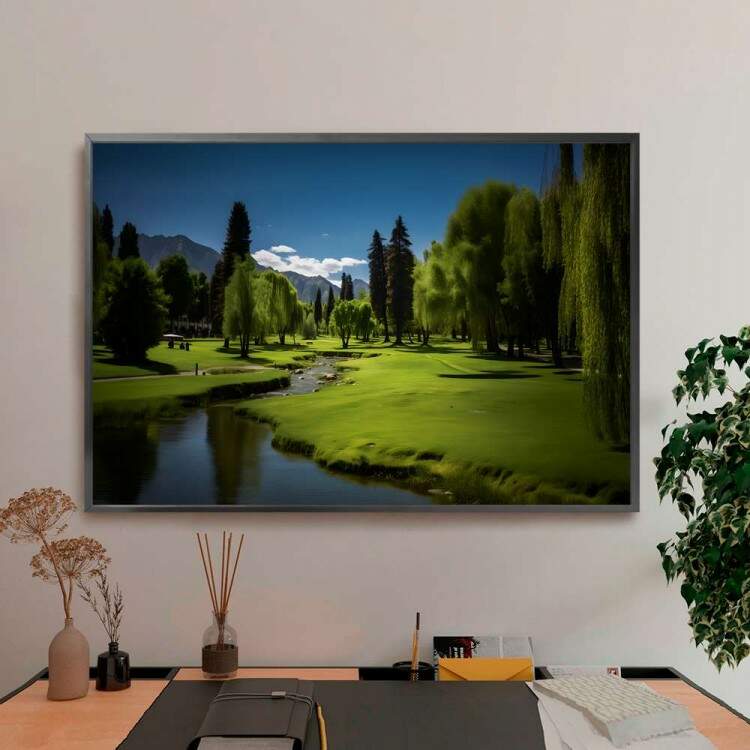 Quadro Decorativo Paisagem com Belas rvores