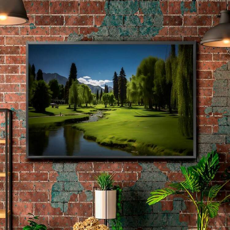 Quadro Decorativo Paisagem com Belas rvores