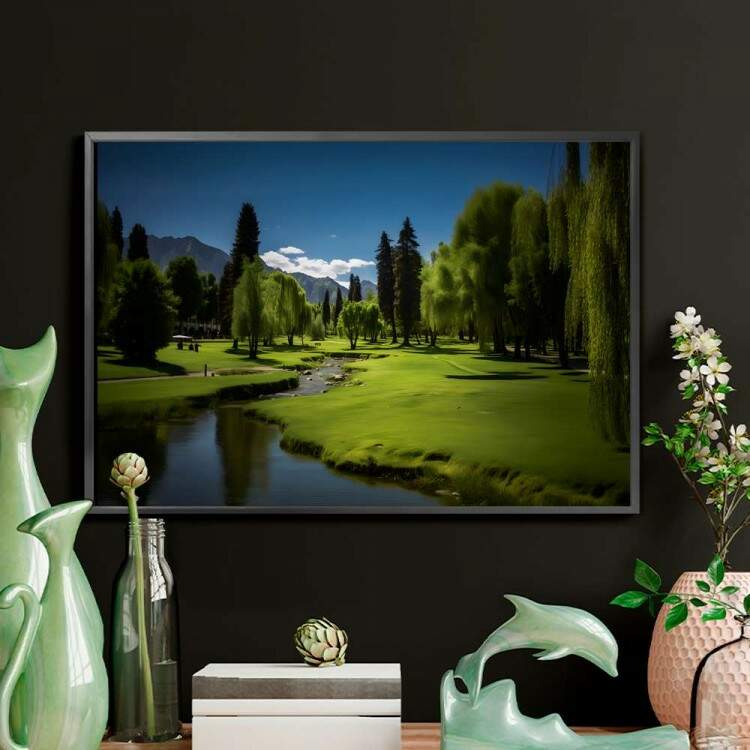 Quadro Decorativo Paisagem com Belas rvores